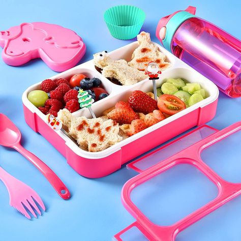 Kit For School, Unicorn Lunch, Girl Lunch, Unicorn Lunch Box, Packed Meals, Spoon Salad, Salad Dressing Container, Salad Container, School Lunch Bag