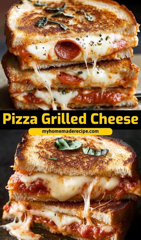 This pizza grilled cheese is the best grilled cheese for pizza lovers. Cheesy, crispy, and packed with pizza toppings, it’s the ultimate grilled cheese for a quick and fun meal Cheese For Pizza, Grilled Cheese Pizza, Pizza Grilled Cheese Recipes, The Best Grilled Cheese, Cheesy Sandwich, Ultimate Grilled Cheese, Grilled Cheese Recipe, Pizza Grilled Cheese, Mozzarella Pizza