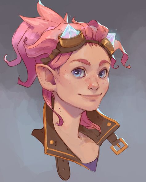 Female Halfling Character Art, Gnome Female Dnd, Female Gnome Dnd, Pink Dnd Character, Fairy Artificer, Halfling Artificer, Halfling Character Art, Halfling Wizard, Gnome Artificer