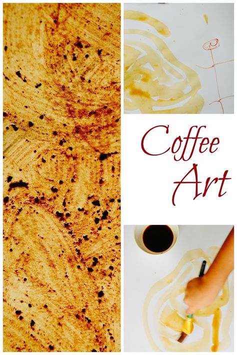 The Practical Mom: Coffee Art Early Years Classroom Activities, Coffee Activities, Process Art Preschool, Art For Preschoolers, Art For Toddlers, Monkey Room, Coffee Bean Art, Coffee Process, Preschool Art Projects