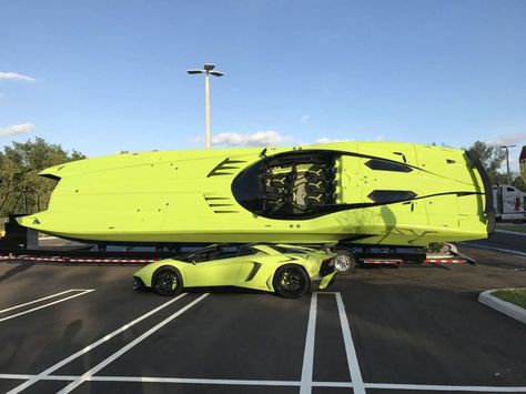 For $2.2M, You Could Land this Bright Green Lamborghini Aventador Plus a Matching Speed Boat | American Luxury Lamborghini Boat, Lamborghini Yacht, Speed Boats For Sale, Lamborghini Aventador Sv Roadster, Lamborghini Sv, Custom Lamborghini, Green Lamborghini, Aventador Lamborghini, Stella Maris