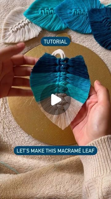 Ar. Hanan Khalid on Instagram: "Macrame leaf Tutorial 🍃 . . . #handmade #handmadewithlove #handmadeproducts #womenentrepreneurs #smallbusiness #womensupportingwomen #macrame" Macrame Leaf Tutorial, Macrame Leaf, Khalid, Women Supporting Women, Macrame, Audio, The Originals, On Instagram, Instagram