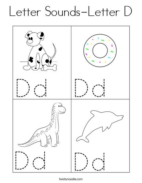 Letter D Activities For Preschool, D Coloring Page, Letter Printables, Abc Activity, Abc Activities, Alphabet Worksheets Preschool, Worksheets Preschool, Alphabet Crafts, Pre K Activities