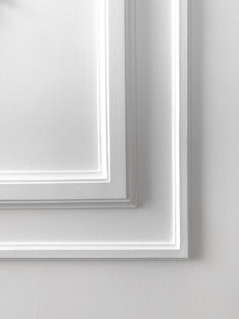 Gypsum Frames Wall, Art Deco Wall Panelling, Modern Moulding, Modern Wall Paneling, Wall Panel Molding, Cornice Design, White Molding, Baseboard Molding, Interior Ceiling Design