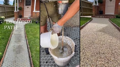 Resin construction can be costly due to material and labor expenses. To save money, this couple on TikTok decided to do the work themselves. The couple’s DIY resin path received mixed opinions from the public. Some viewed it as a triumph, while others saw it as a flop. Prepare to discover the diverse opinions it ... Read more Resin Garden Path, Resin Pathway Ideas, Resin Garden Ideas, Resin Gravel, Yard Hacks, Rock Walkway, Diy Pathway, Rock Path, Gravel Walkway