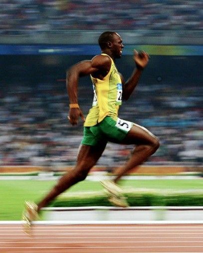 Usain Bolt Aesthetic, Track Athlete Aesthetic, Usain Bolt Pose, Usain Bolt Running, Asafa Powell, Track Aesthetic, Justin Gatlin, Running Athlete, Yohan Blake