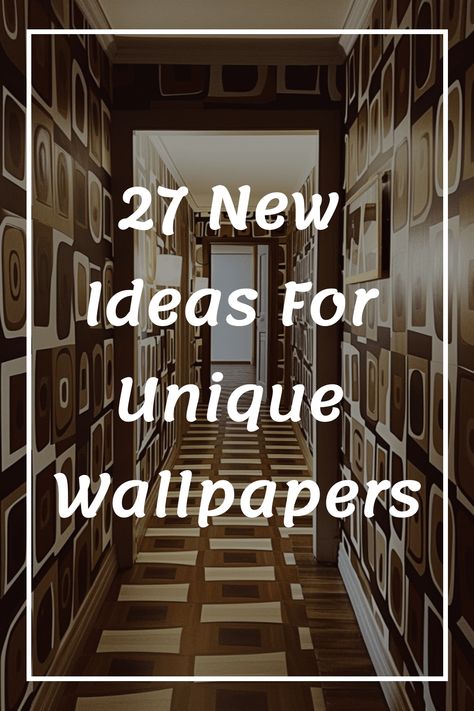 Explore our collection of 27 new ideas for unique wallpapers that will add a touch of personality to any room in your home. From bold patterns to subtle textures, find the perfect wallpaper design to elevate your space. Whether you're looking for a statement feature wall or a cohesive look throughout, these wallpapers offer endless possibilities for creativity and style. Browse through our selection and discover inspiration for revamping your walls with fresh and innovative designs. Mural Wallpaper Entryway, Hallway Wall Accent, Wallpaper Modern Bedroom, Geometric Wallpaper Stairwell, Feature Wall Staircase Wallpaper, Risque Wallpaper, Long Hallway Wallpaper Ideas, Entryway Decor Wallpaper, Hall Wallpaper Design