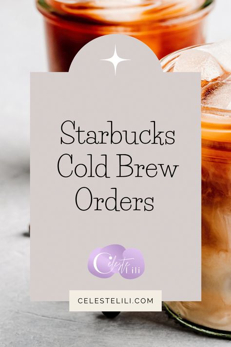 Venti Cold Brew Starbucks Drinks, Starbucks Cold Brew Order, Cold Brew Coffee Recipe Starbucks, Starbucks Cold Brew, Low Calorie Starbucks Drinks, Starbucks Ideas, Starbucks Flavors, Best Cold Brew Coffee, Cold Brew Coffee Recipe