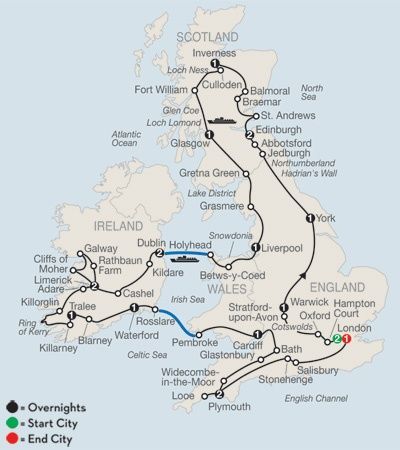 British Isles Map, British Isles Cruise, Best Of Scotland, Voyage Europe, Route Map, England And Scotland, Scotland Travel, Vacation Packages, England Travel