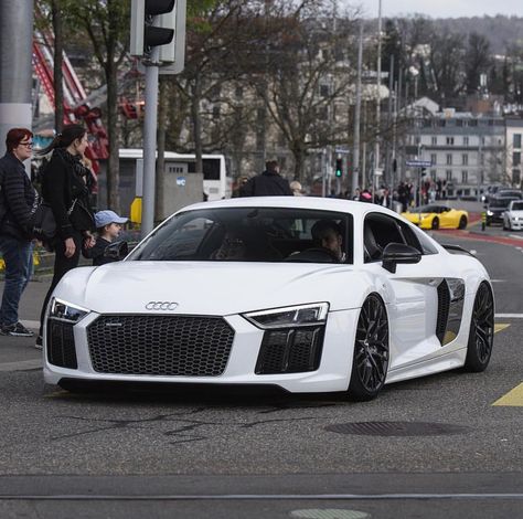 Audi R8 White, Audi Supercar, White Audi, Audi R8 Gt, 996 Turbo, Dream Cars Audi, Audi R8 V10 Plus, Car Game, R8 V10