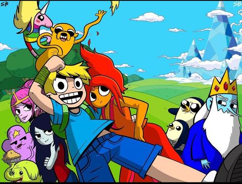 Adventure Time Gif, Adventure Time Crossover, Scott Pilgrim Movie, Buu Dbz, Scott Pilgrim Comic, Adventure Time Cartoon, Scott Pilgrim Vs. The World, Fandom Crossover, Vs The World