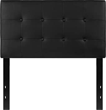 Flash Furniture Lennox Tufted Upholstered Twin Size Headboard in Black Vinyl Twin Size Headboard, Vinyl Furniture, Tufted Headboard, Memory Foam Mattress, Foam Mattress, Tufting Buttons, Black Vinyl, King Size Bed, Room Themes