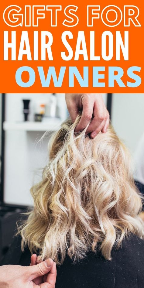 Best Gifts for Hair Salon Owners | Beautician Gift Ideas | Beauty Salon Gifts | Presents For People Who Own A Hair Salon | #gifts #giftguide #presents #beauty #hair #salon #best #uniquegifter Gifts For Hair Stylist, Gift Ideas For Hair Stylist, Hairdresser Gift Ideas, Hair Stylist Gifts Ideas, Salon Openings, Salon Names Ideas, Beauty Salon Names, Hairstylist Apron, Stylists Aprons