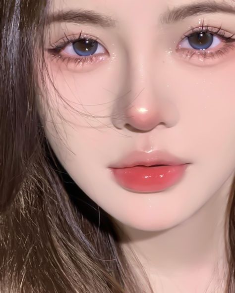 Korea Makeup Look, Makeup Ala Korea, Makeup Asia, Makeup Ulzzang, Pony Makeup, Makeup Korea, Asian Makeup Looks, Korea Makeup, Douyin Makeup