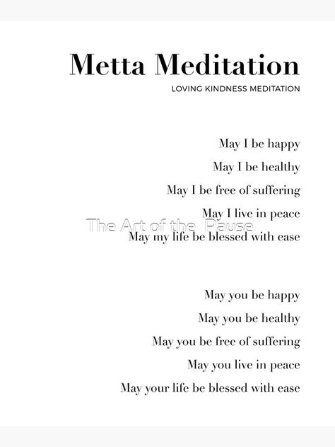 Metta Meditation, Loving Kindness Meditation, Loving Kindness, The Pause, Happy May, Meditation Art, Health Habits, Nature Journal, I Care