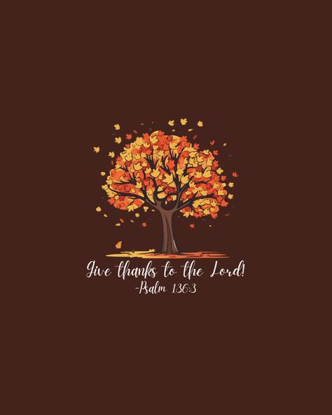 “Give thanks to the Lord!” crewnecks available now! Shop link in bio🍂🧡🍁 “𝒢𝒾𝓋ℯ 𝓉𝒽𝒶𝓃𝓀𝓈 𝓉ℴ 𝓉𝒽ℯ ℒℴ𝓇𝒹 ℴ𝒻 𝓁ℴ𝓇𝒹𝓈， 𝒻ℴ𝓇 ℋ𝒾𝓈 𝓈𝓉ℯ𝒶𝒹𝒻𝒶𝓈𝓉 𝓁ℴ𝓋ℯ ℯ𝓃𝒹𝓊𝓇ℯ𝓈 𝒻ℴ𝓇ℯ𝓋ℯ𝓇；“ ~𝒫𝓈𝒶𝓁𝓂 136：3 Oh Give Thanks Unto The Lord, Thanksgiving Verses, Scripture Board, Psalm 136, Love Endures, Give Thanks To The Lord, Jesus Is My Savior, Happy Thanksgiving Quotes, Thanksgiving Quotes