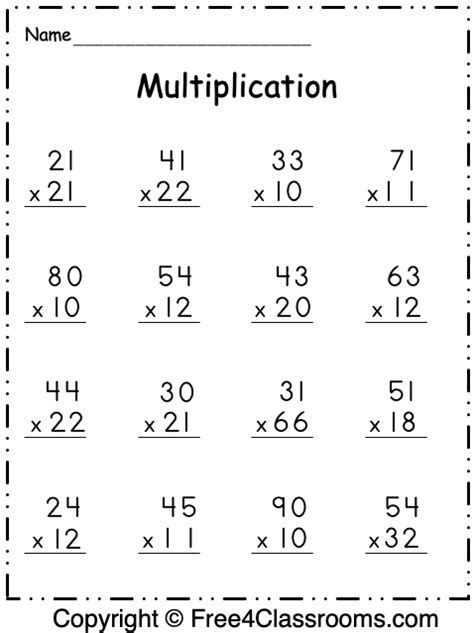 Help your child learn their multiplication tables with this fun and interactive worksheet! 

#multiplication #math Beginner Multiplication Worksheets, Multiplication Worksheets 3rd Grade, Multiplication Worksheets 3rd, Beginner Multiplication, Worksheet Multiplication, Free Printable Multiplication Worksheets, Math Worksheets For Kids, Printable Multiplication Worksheets, Numbers Worksheet