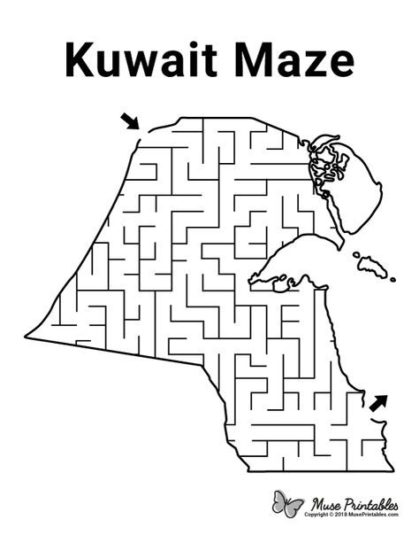 Free printable Kuwait maze. Download the maze and solution at https://museprintables.com/download/maze/kuwait/ Kuwait National Day Art, Kuwait National Day Ideas, Kuwait Flag, Kuwait National Day, Mazes For Kids Printable, Printable Puzzles For Kids, Preschool Activities At Home, Printable Mazes, Sticky Note Planner