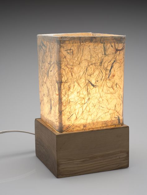 Wood Block Lamp, Wood Clock Design, Wood Lamp Design, Wooden Lamps, Lamp Inspiration, Driftwood Lamp, Lamp Wood, Paper Lampshade, Wood Lamp