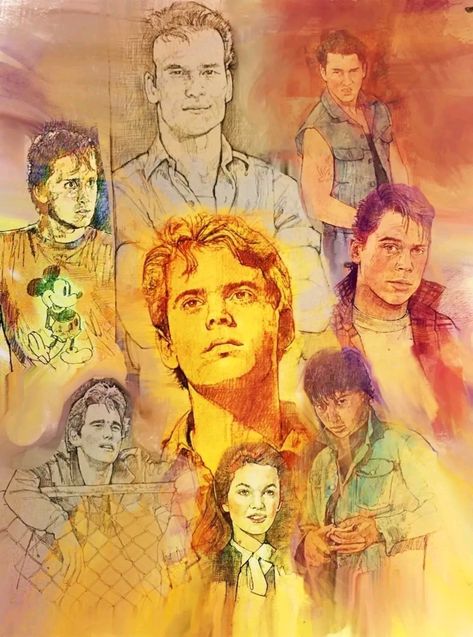 Angela Shepard The Outsiders, The Outsiders Fan Art, The Outsiders Fanart, Outsiders Fanart, Matt Dillon The Outsiders, Outsiders Book, Se Hinton, Outsiders Cast, Outsiders Greasers