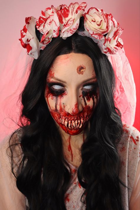 #halloweenmakeup #sfxmakeupartist #sfxmakeup #specialeffectsmakeup #prostheticmakeup #spookygirl Dead Bride Makeup Halloween, Dead Bride Makeup, Bride Makeup Halloween, Corpse Bride Makeup, Dead Bride, Prosthetic Makeup, Halloween Makeup Easy, Sfx Makeup, Halloween Inspo