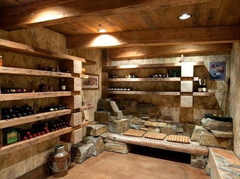 Wine Cellar Basement, Wine Cave, Home Wine Cellars, Root Cellar, Wine Cellar Design, Cellar Design, Wine Room, Tasting Room, Italian Wine