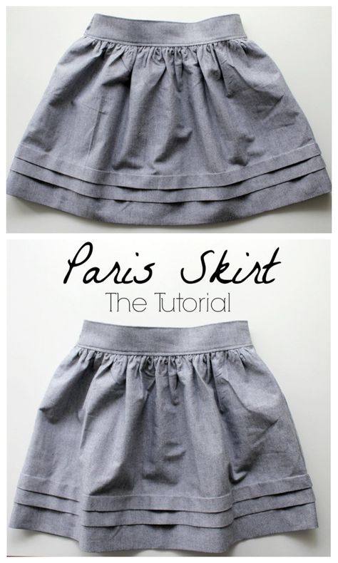 DIY Fabric Paris Skirt Free Sewing Pattern | Fabric Art DIY Girls Skirt Patterns, Paris Skirt, Diy Skirts, Skirt Pattern Free, Toddler Skirt, Skirt Sewing, Skirt Tutorial, Trendy Sewing, Costura Diy