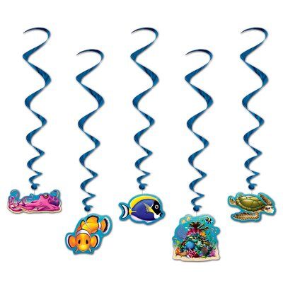 Luau Birthday Party, Under The Sea Theme, Under The Sea Party, Sea Theme, Wall Decor Set, Ocean Themes, Mermaid Party, The Holiday Aisle, Sea Creatures