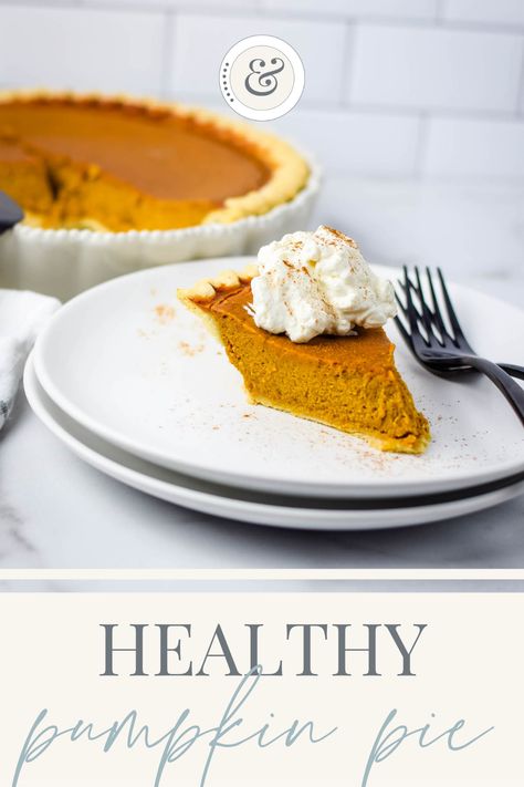 This healthy pumpkin pie recipe recipe uses real pumpkin puree and is sweetened with honey. It makes a delicious easy pumpkin dessert with fewer calories, more nutrients, and no refined sweeteners. Swap the processed ingredients for healthy versions when making your favorite holiday treats. This healthy pumpkin pie is naturally sweetened, and contains ingredients that are good for you! Naturally Sweetened Pumpkin Pie, The Best Pumpkin Pie Recipe Modern Honey, Pumpkin Pie With Honey, Pumpkin Pie Healthy Recipe, Pumpkin Pie Recipe Healthy, Sweet Potato Pumpkin Pie, Organic Pumpkin Pie Recipe, Pumpkin Puree Recipes Healthy, Clean Eating Pumpkin Pie