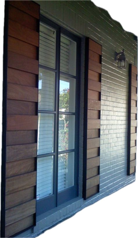 Modern Shutters, Shutter Design, Window Shutters Exterior, Outdoor Shutters, Cedar Shutters, Window Shutter, Exterior Window, Shutter Designs, Exterior House Remodel