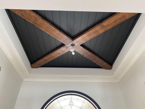 Wall Panel Ceiling, Cladding Ceiling, Minwax Stain Colors, Ceiling Remodel, Panel Ceiling, Ceiling Cladding, Cladding Design, Minwax Stain, Metal Cladding