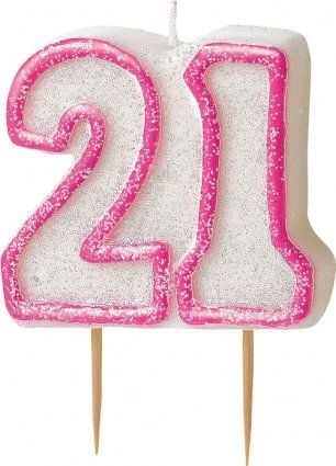 21st Birthday Candles, 21 Candles, 21 Birthday Party Decorations, Birthday Glitter, Fantasy Shop, 21st Birthday Cakes, Pure Beeswax Candles, Cake Candle, Scrapbook Printing