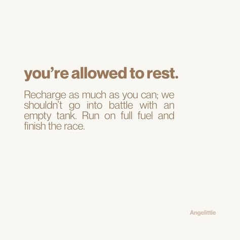 We can’t run empty. Don’t be guilty to rest and recharge 🩶 Time To Rest Quotes, Rest Quotes, Poetry Wallpaper, Rest And Recharge, Running On Empty, 2024 Quotes, God's Plans, Prayer Corner, Yes And Amen