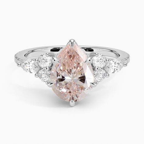 Luxe Marquise and Round Diamond Setting | Luxe Nadia | Brilliant Earth Round Diamond Setting, Brilliant Earth, Elegant Ring, One Ring, Lab Diamonds, Round Diamond, Wedding Rings Engagement, Wedding Engagement, Round Diamonds