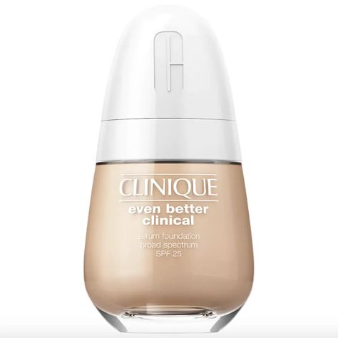 Clinique Even Better Clinical, Foundation Products, Makeup Ingredients, Clinique Even Better, Foundation With Spf, Oil Free Foundation, Serum Foundation, Physical Sunscreen, Skin Ingredients