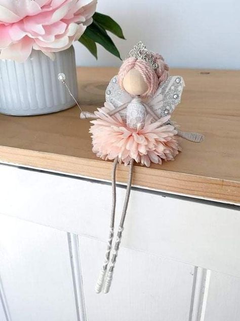 Doll Nursery, Ooak Fairy, Handmade Fairy, Flower Handmade, Floral Wire, Flower Fairy, Girls Room, Nursery Decor, Nursery