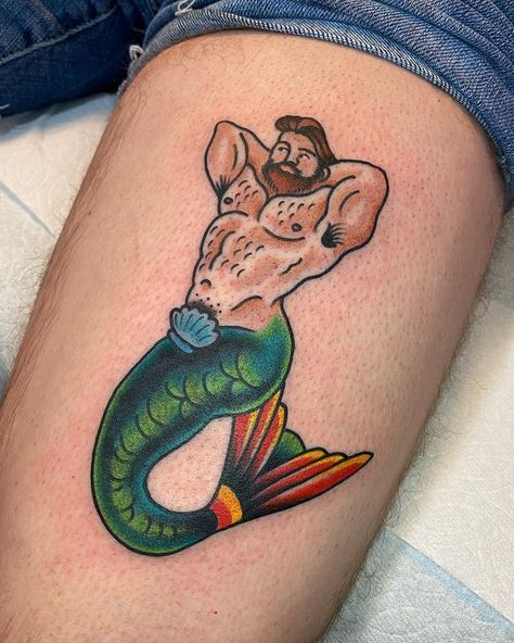 Symbols Of Life, Traditional Ship Tattoo, Watermelon Tattoo, Norse Mythology Tattoo, Gay Tattoo, Mermaid Tattoo Designs, Life At Sea, Sailor Tattoos