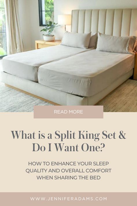 Two Beds For Couples, Two Queen Beds Pushed Together, Two Duvets On King Bed, Split King Bedding Ideas, Split King Bed, Teen Bedroom Inspiration, Boho Teen Bedroom, Sharing Bed, Minimalist Bedroom Ideas