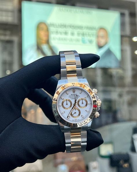 Rolex Daytona Two Tone, Gold Daytona, Rolex Daytona Watch, Designer Watches, Future Lifestyle, Rolex Daytona, Two Tone Watch, Affordable Jewelry, Watches Jewelry