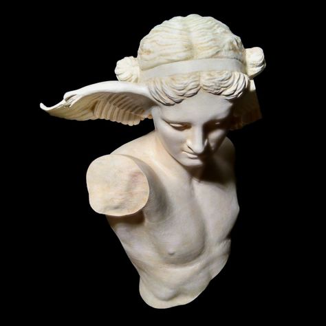 Hypnos Tattoo, Greek Gods Sculpture, Hypnos Aesthetic, Hypnos God Of Sleep, Hypnos God, God Of Sleep, Greek God Sculptures, Greek God Tattoo, Greece Mythology