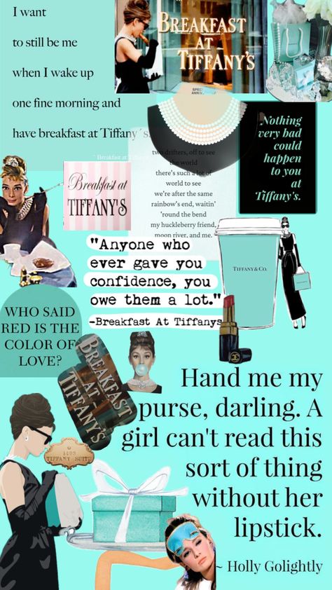 Breakfast at Tiffany’s!!!🩵🩵🩵🩵#breakfastattiffanys #whosaidredisthe coloroflove? #quotes #quote Breakfast At Tiffany’s Wallpaper, Breakfast At Tiffany's Aesthetic, Breakfast At Tiffany's Quotes, Breakfast At Tiffany's, Moon River, Breakfast At Tiffanys, Very Bad, Wake Me Up, Audrey Hepburn