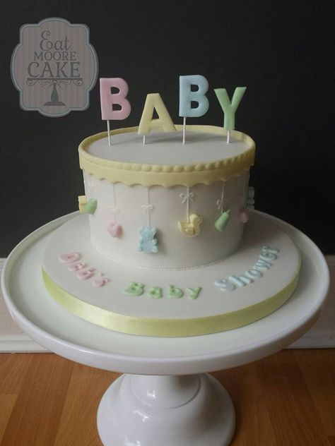 Baby shower cake Unisex Baby Shower Cakes, Baby Shower Cake Designs, Baby Shower Cake Decorations, Ideas Baby Shower, Unisex Baby Shower, Gender Reveal Cake, Shower Bebe, Baby Shower Cupcakes, Baby Shower Cookies