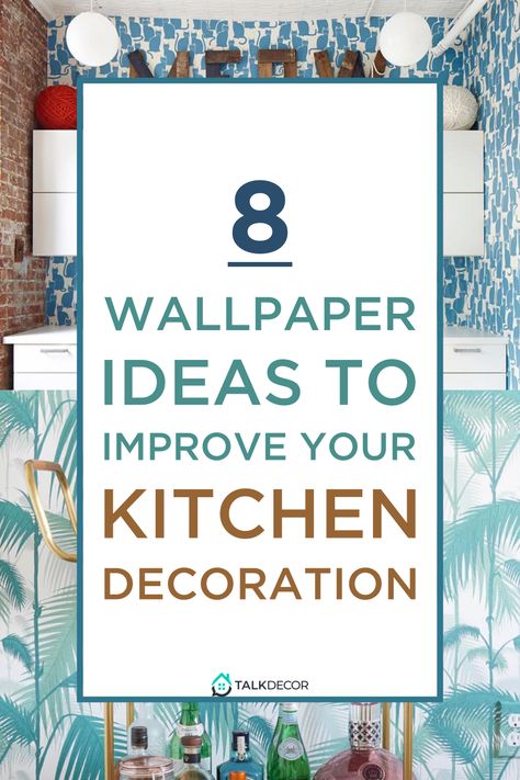 Changing kitchen decoration doesn’t mean you have to do renovation. You can do simple thing like add a touch of wallpaper on the wall. It improves the decoration with less cost. There are many variants of wallpaper patterns that will make your kitchen looks catchy. #kitchen #kitchendecoration #kitchenwallpaper #wallpaperideas