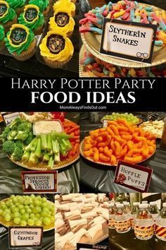 Are you planning a Harry Potter party? You'll want to check out this magical selection of our favorite Harry Potter birthday party food ideas! #HarryPotter #KidsParty #PartyFood Harry Potter Party Food, Harry Potter Motto Party, Party Harry Potter, Baby Harry Potter, Gateau Harry Potter, Harry Potter Shower, Harry Potter Snacks, Birthday Party Food Ideas, Harry Potter Parties Food