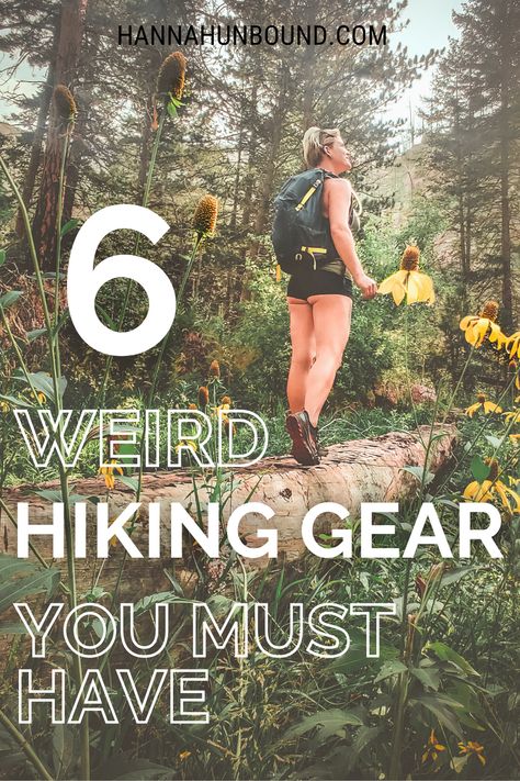 Buying hiking gear can be a daunting task. There are so many new items coming out everyday, with some of them being totally unnecessary and others changing your hiking game forever. In this blog I give you the 6 pieces of unique hiking gear that I believe will make your hiking career more fun, comfortable, and safe for years to come! Thru Hiking Gear, Hiking Hacks For Women, Beginner Hiking Gear, Hiking Tips And Tricks, What To Bring On A Hike, Hiking Needs, Hiking Must Haves Women, Hiking For Beginners Woman, Pack For Hiking Trip