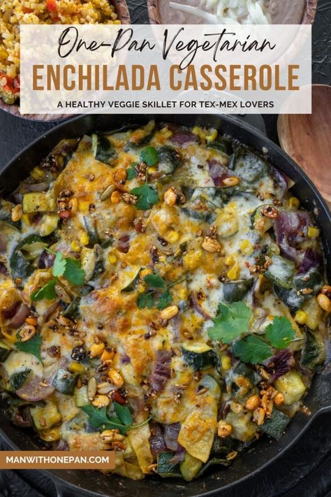 Recipes With Green Enchilada Sauce, Pablano Pepper Recipe, Poblano Pepper Recipes, Mason Woodruff, Vegetarian Enchilada, Vegetarian Enchilada Casserole, Poblano Peppers Recipes, Green Chile Enchilada Sauce, Green Chili Recipes