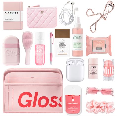 preppy , cute , aesthetic , pink girl , pink aesthetic What To Keep In An Emergency Kit, Emergency Kit Bag For School, Pink Emergency Kit, Emergency Kit For School Aesthetic, Preppy School Emergency Kit, Teenage Girl Emergency Kit Back To School, Aesthetic Emergency Kit, Emergency Kit For School 5th Grade, Preppy Emergency Kit