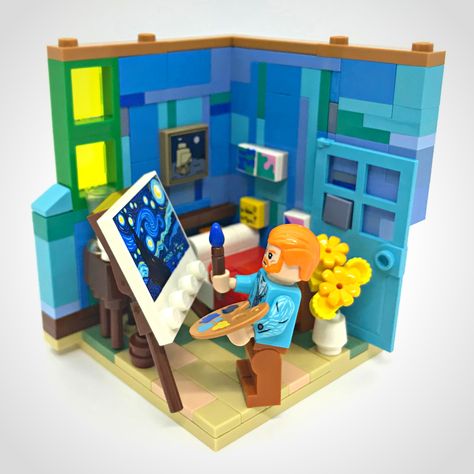 Lego Van, Lego Library, Easy Lego Creations, Six Million Dollar Man, Lego Furniture, Lego Club, Lego Diy, Night Set, Lego Creative