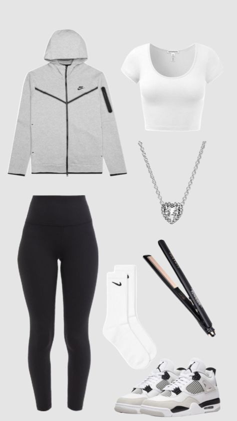 Chav Outfits, Matching Outfits Best Friend, Sporty Girl, Cute Nike Outfits, Mode Zara, Fitness Wear Outfits, Casual Preppy Outfits, Trendy Outfits For Teens, Cute Lazy Outfits