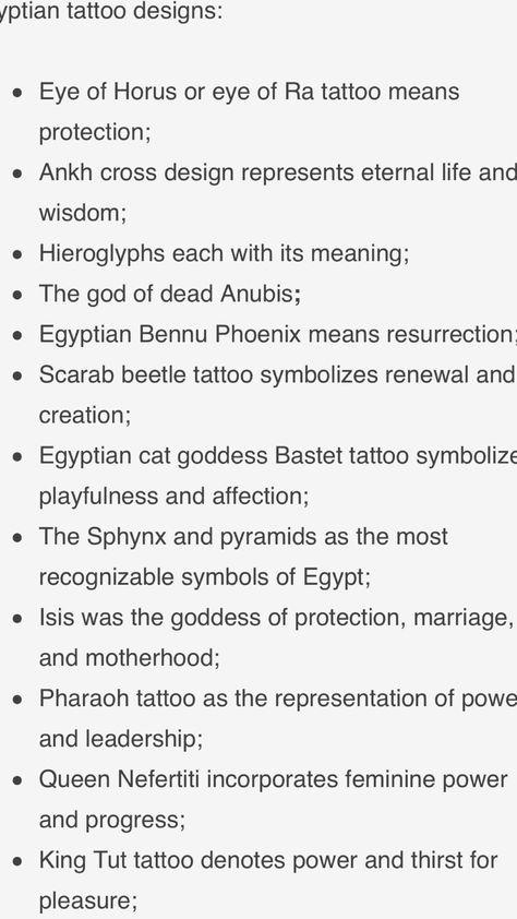 Egyptian Tattoos And Meanings, Egyptian Tattoo Meanings, Egyptian Tattoos For Women, Anubis Meaning, Scarab Tattoo Meaning, Symbol Of Life Tattoo Egyptian, Egyptian Saying Tattoo, Scarab Beetle Meaning, Anubis And Bastet Tattoo